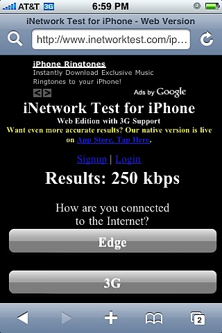 More 3G Speed Results