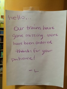 This was taped near the kids play area at Barnes and Noble in Boulder. 